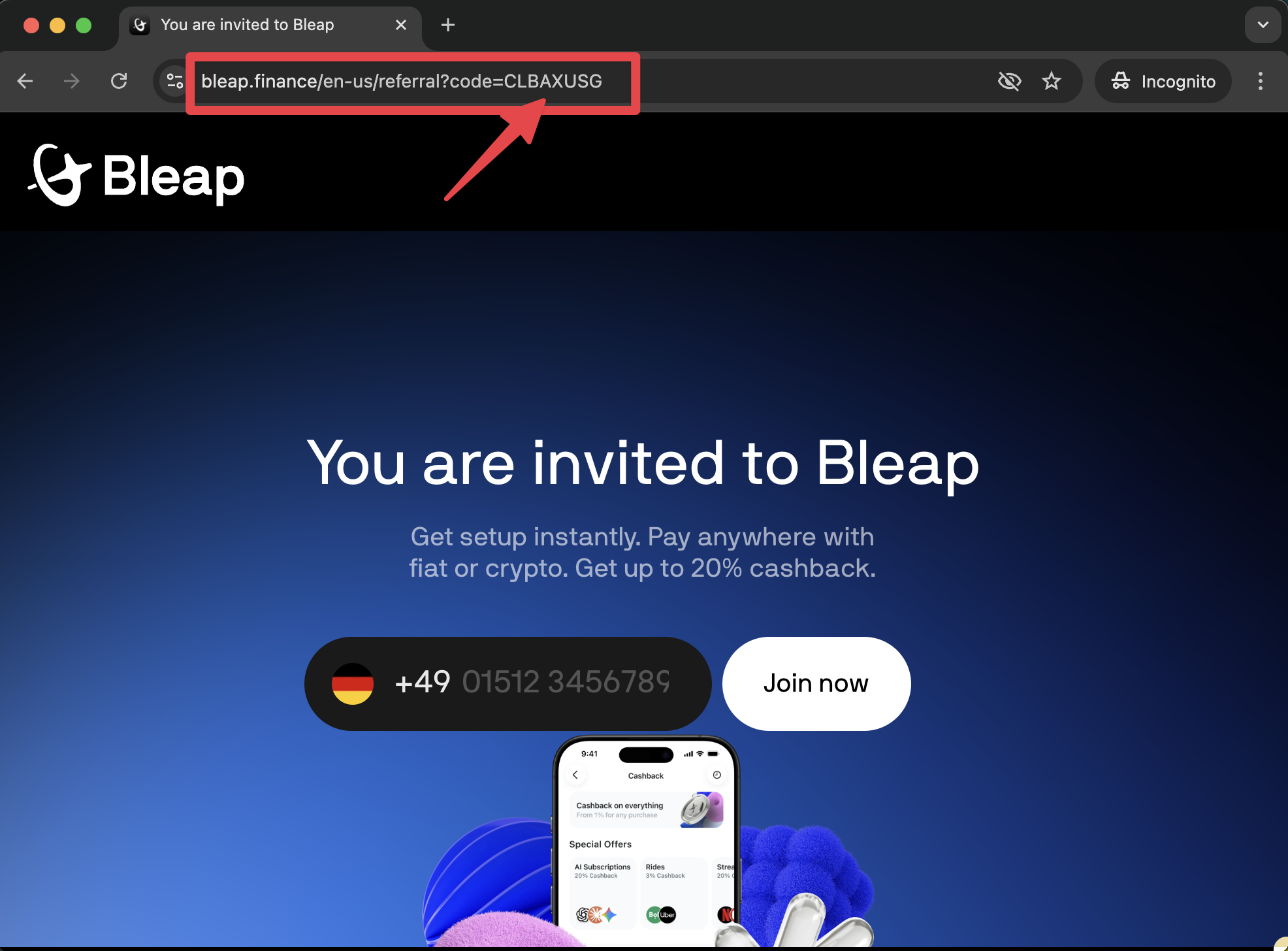 Bleap promo code