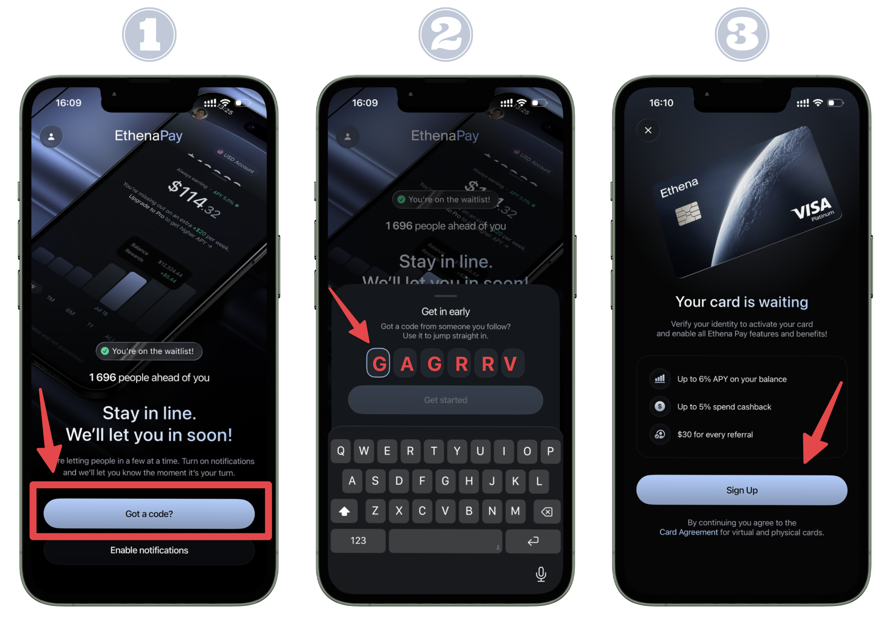 Ethena Pay early access code