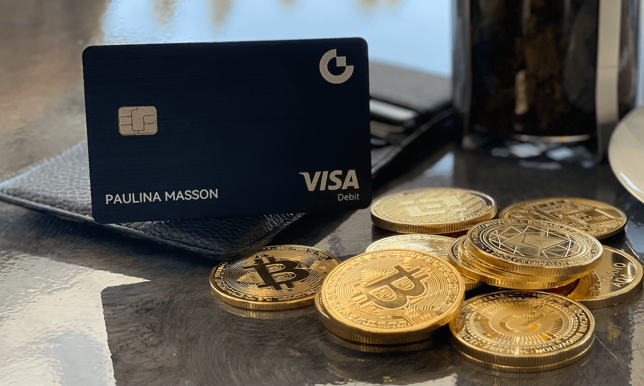 Gate Card comes in sleek black, a classic look among crypto cards.