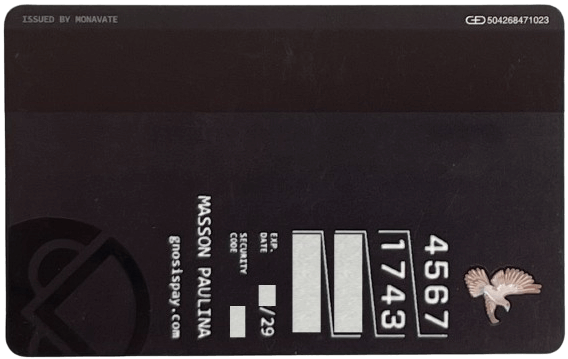 Back of Card