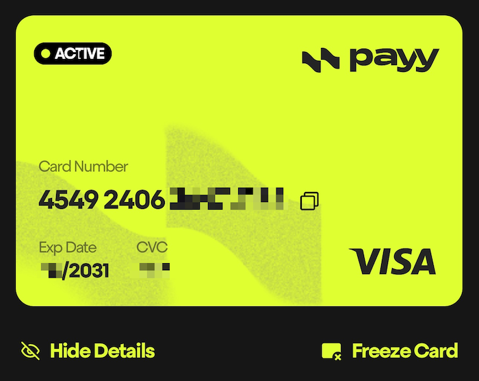Back of Card