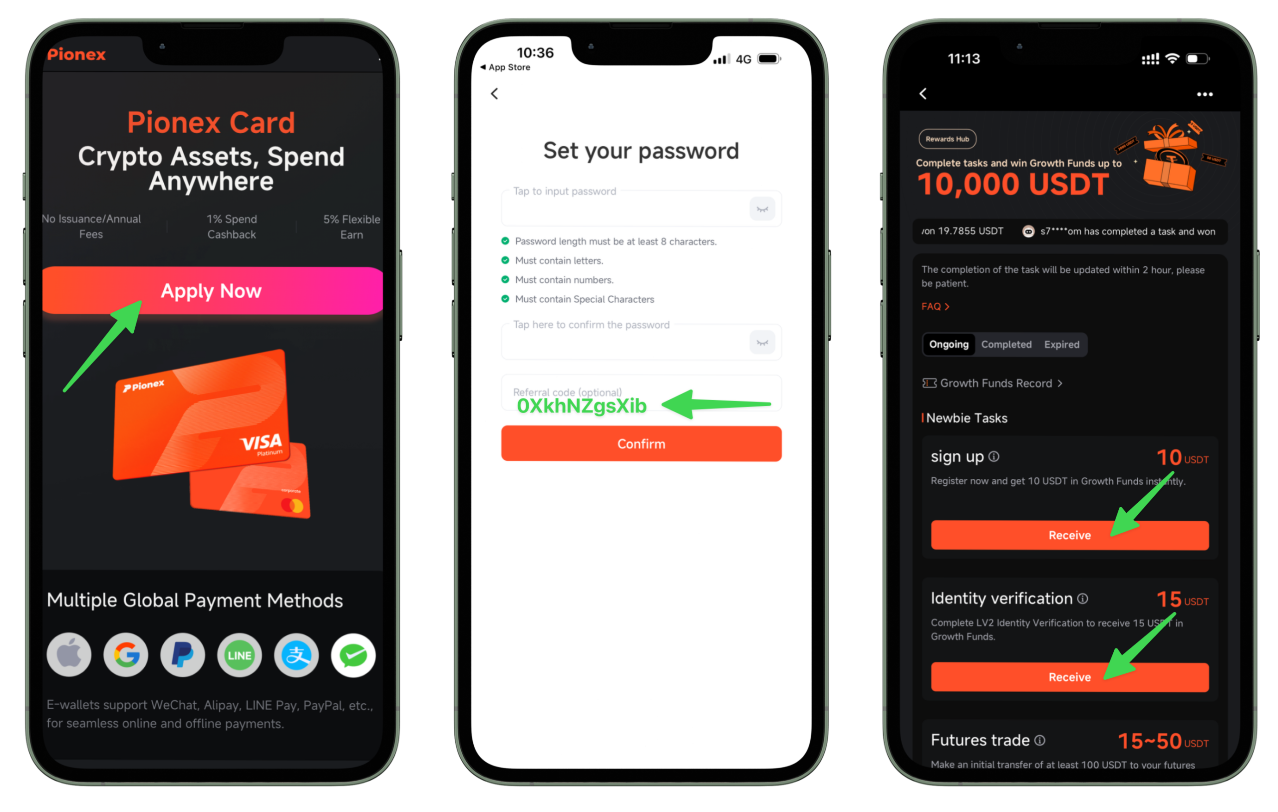 Pionex referral code