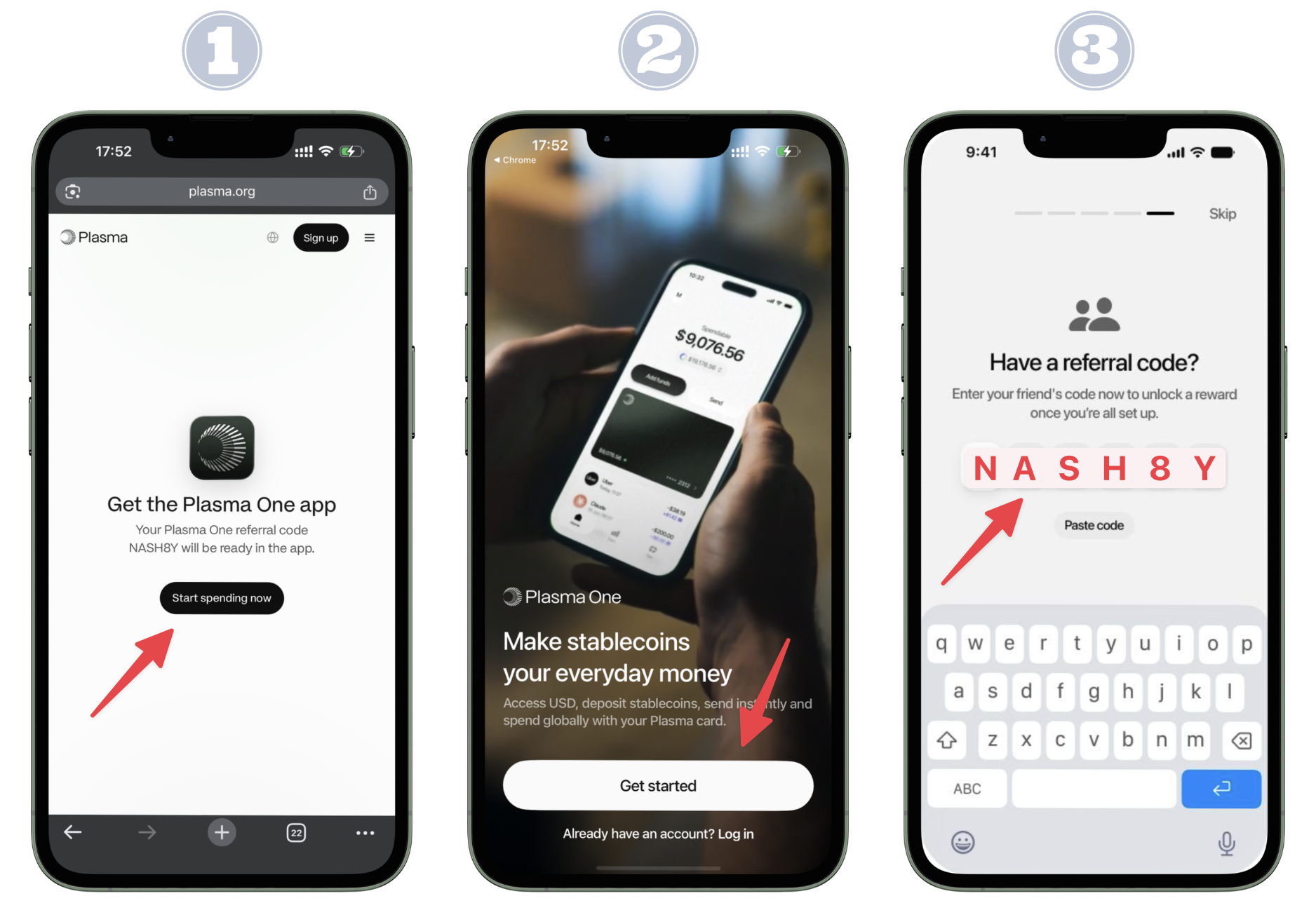 Plasma One referral code