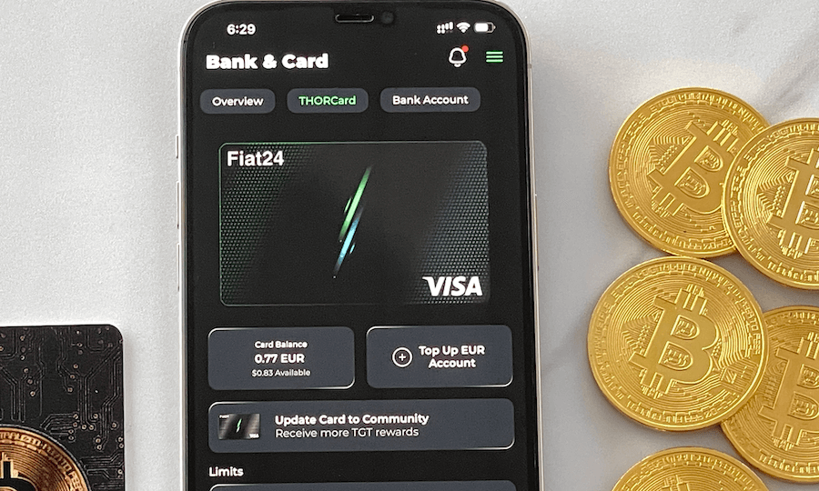 Your THORWallet Card: virtual-only, but equipped with Apple Pay.